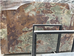 Multicolor Green Onyx Slab