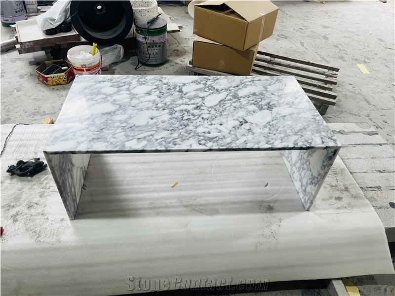 Arabescato White Marble Coffee Tables Modern Design