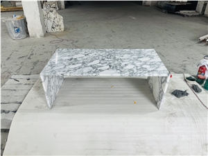 Arabescato White Marble Coffee Tables Modern Design