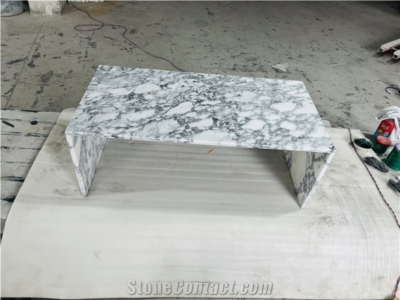 Arabescato White Marble Coffee Tables Modern Design