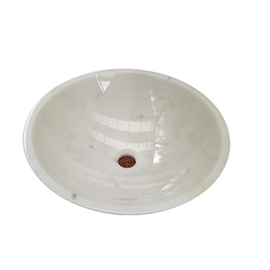 Black Marquina Marble Round Wash Basins For Bathroom