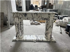 Calacatta Viola Marble Stone Fireplaces