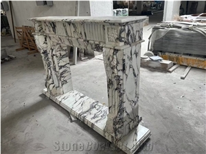 Calacatta Viola Marble Stone Fireplaces