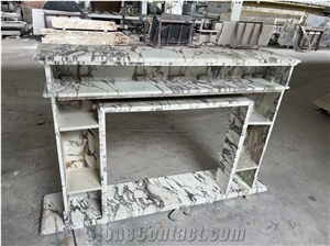 Calacatta Viola Marble Stone Fireplaces