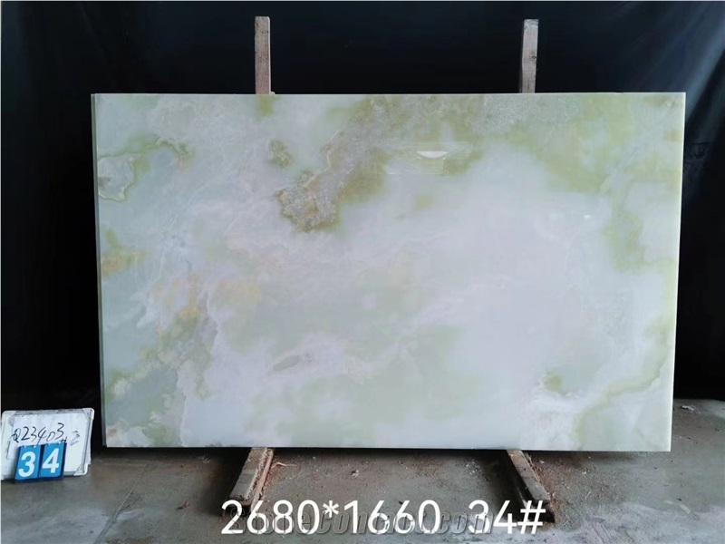 Light Green Onyx Stone For Interior Decoration