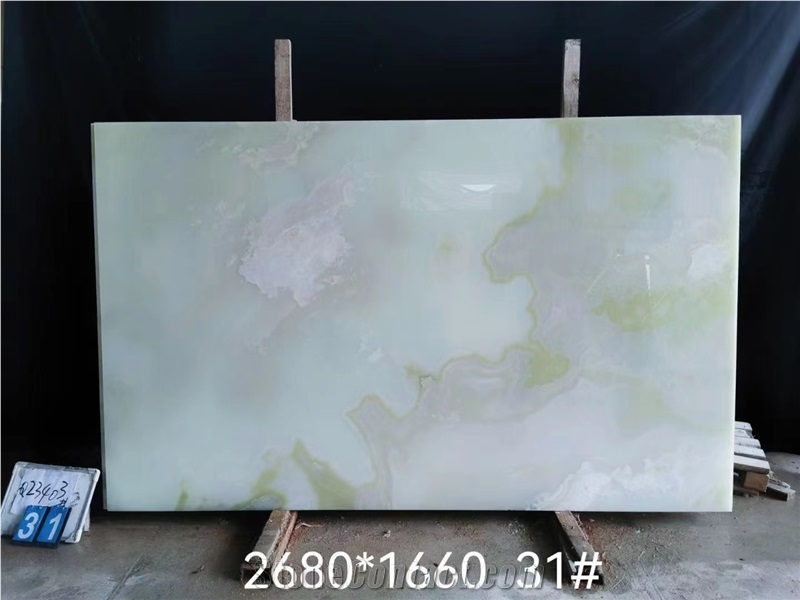 Light Green Onyx Stone For Interior Decoration