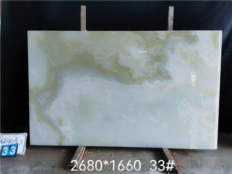 Light Green Onyx Stone For Interior Decoration