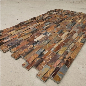 Beige Rustic Culture Slate Stone Cladding For Wall Slate