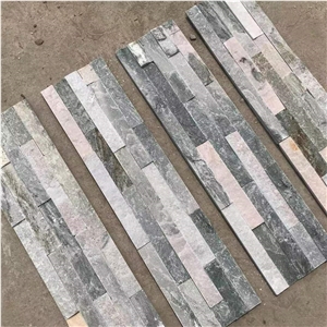 China Black Split Face Stone Veneer Slate Wall Cladding