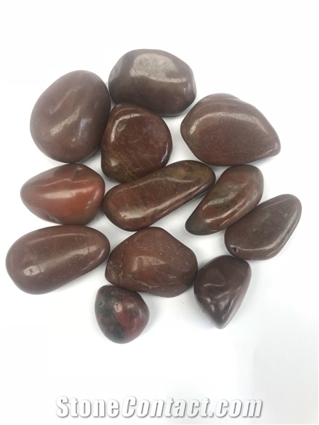 Garden River Pebble Stone Red Pebbles Polished Landscape