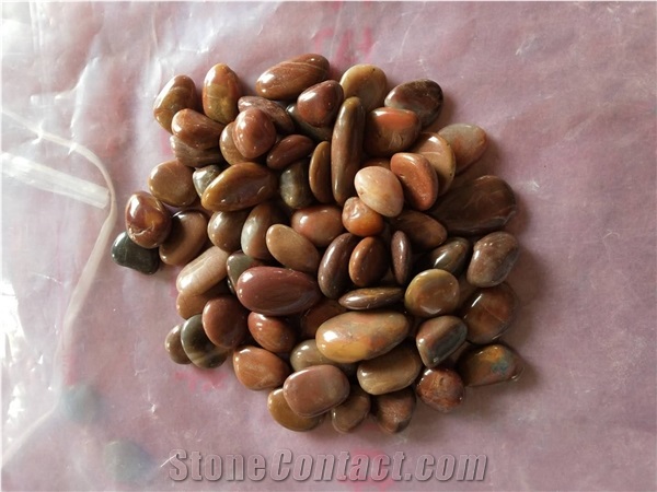 Garden River Pebble Stone Red Pebbles Polished Landscape