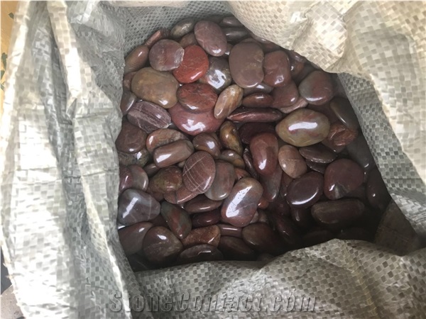 Garden River Pebble Stone Red Pebbles Polished Landscape