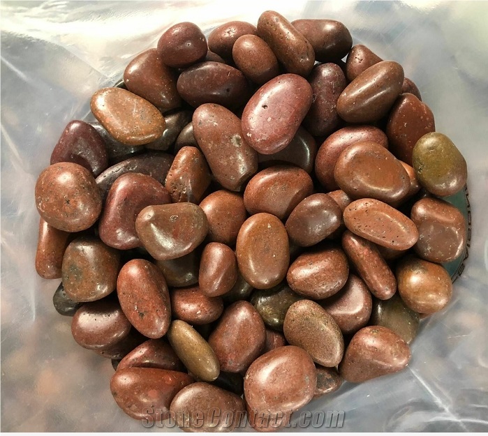 Garden River Pebble Stone Red Pebbles Polished Landscape