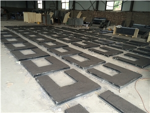 Shanxi Black Granite Fireplace Back Panel