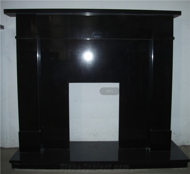 Shanxi Black Granite Polished Firepalce Surroundings