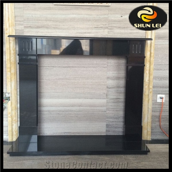 Shanxi Black Granite Polished Firepalce Surroundings