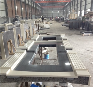 Shanxi Black Granite Polished Firepalce Surroundings