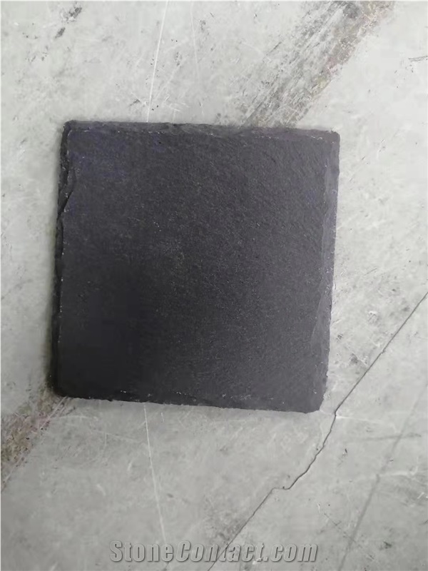 Square Black Slate Coaster Stone Coasters