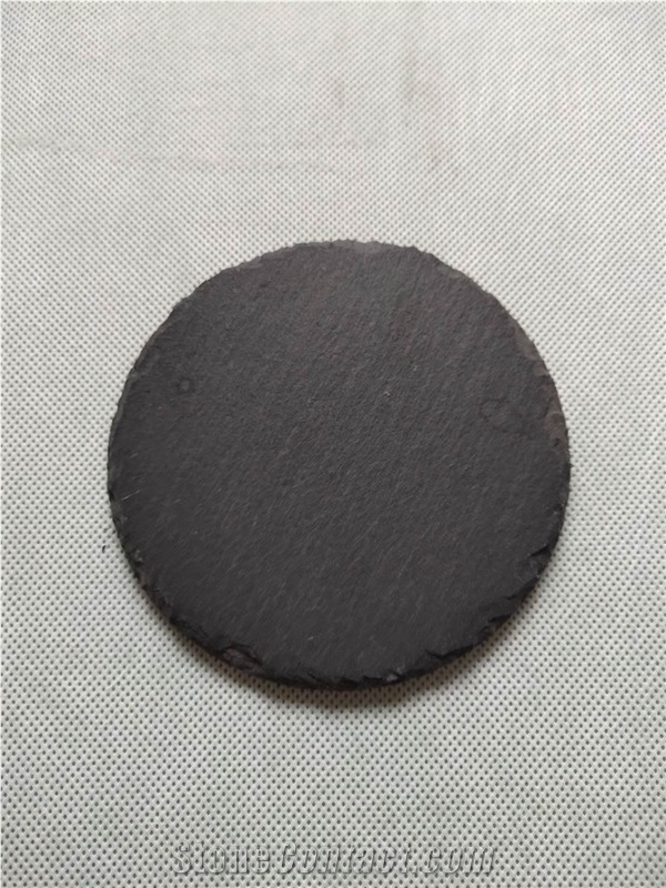 Square Black Slate Coaster Stone Coasters