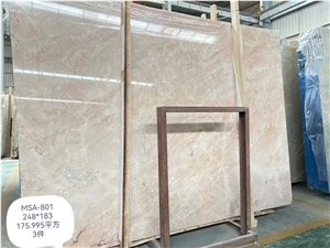 Cream Rose Marble Slab Factory Price