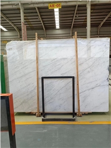Dior White Marble Slab With High Gloss