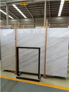 High Gloss Dior White Marble Slab Bookmatch Panda White