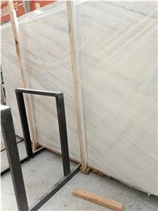 High Gloss Dior White Marble Slab Bookmatch Panda White