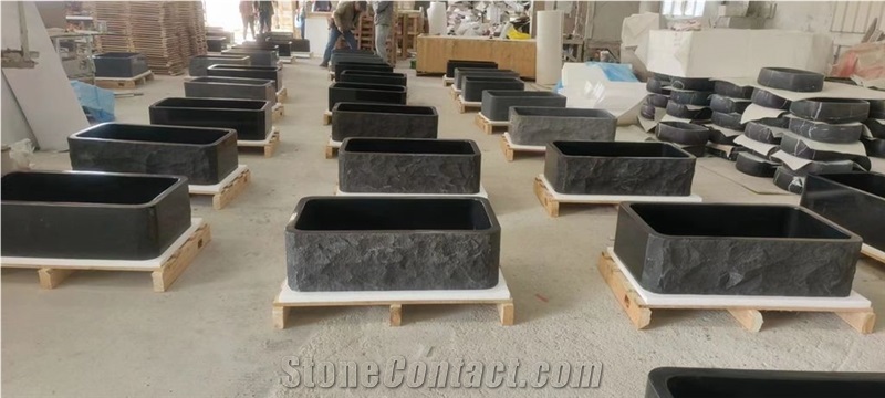 Black Granite Stone Sink