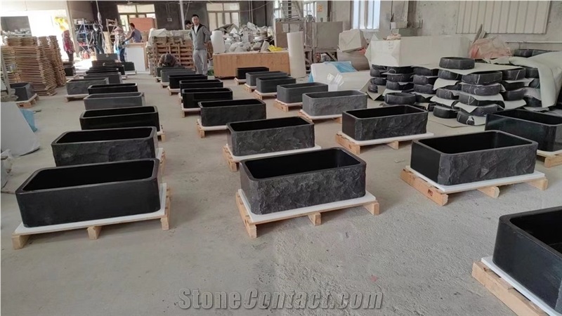 Black Granite Stone Sink
