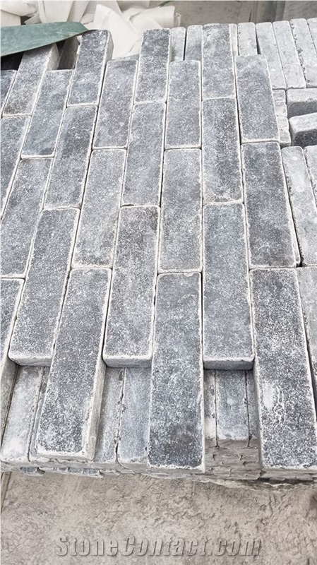 Blue Limestone Garden Paving Cobble Sett