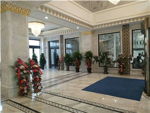 Guanxi Carrara White Marble Slabs Design
