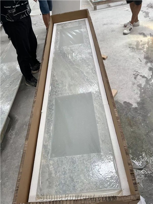Icerburg Blue Quartzite Vanity Custom Bathroom Tops