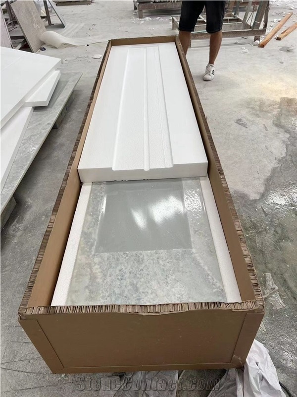 Icerburg Blue Quartzite Vanity Custom Bathroom Tops