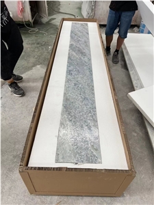 Icerburg Blue Quartzite Vanity Custom Bathroom Tops