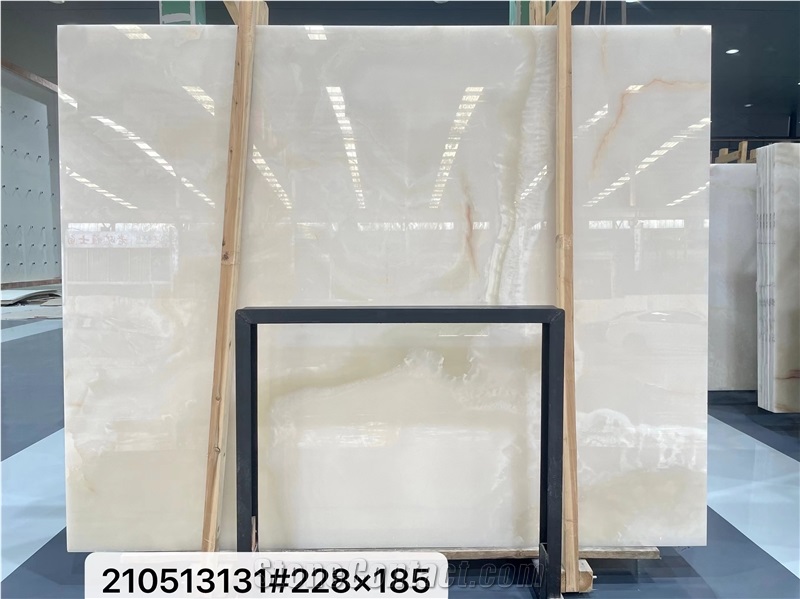Onice Bianco Onyx White Snow Onyx Slab Wall Tiles