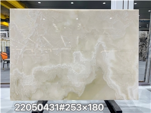 Onice Bianco Onyx White Snow Onyx Slab Wall Tiles