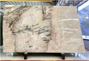 Polished Patagonia Pink Granite Slabs