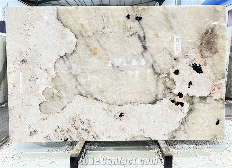 Polished Patagonia Pink Granite Slabs