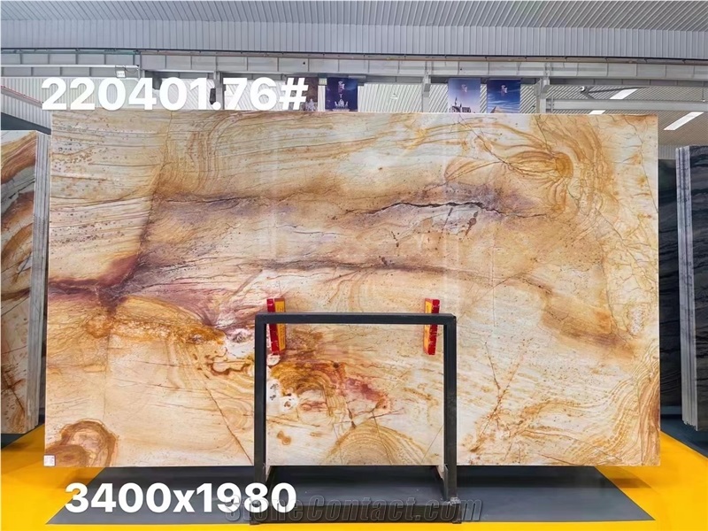 Coast Quartzite Amarelo Giallo Macaubas Golden Stone Slab