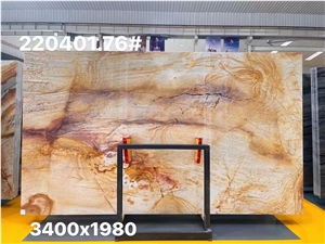 Coast Quartzite Amarelo Giallo Macaubas Golden Stone Slab