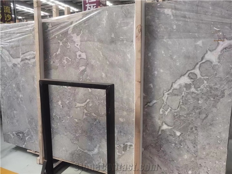 Greece Athena Gray Marble Gris Athena Big Slab For Project