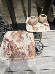 Monica Red Marble Marmi Rosso Big Slab Tile