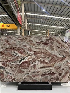 Monica Red Marble Marmi Rosso Big Slab Tile