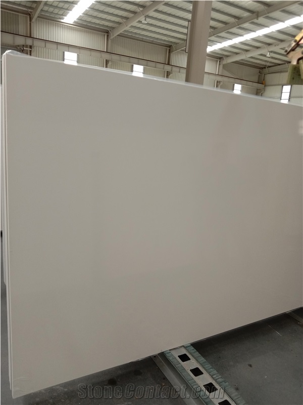 2005 Snow Bath Vanity Tops Quartz Polished Countertops