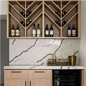 5083 Calacatta Vera White Quartz For Home Kitchen Decoration