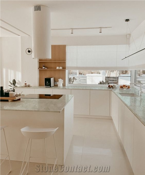 6001 White Quartz Slabs For  Countertop