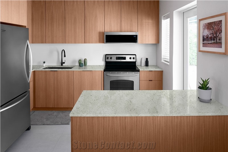 6001 White Quartz Slabs For  Countertop