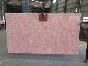Artificial Crystal Home Design Pink Semiprecious Countertops