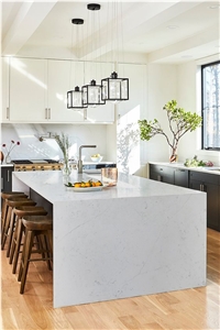 Artificial Marble 4002 Ocean Carrara Quartz Slabs