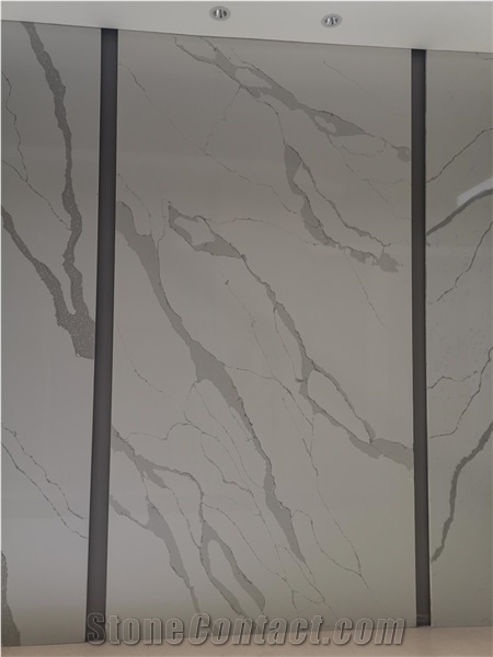 Artificial Quartz Polished Slab Size 320X160cm Hotel Decor